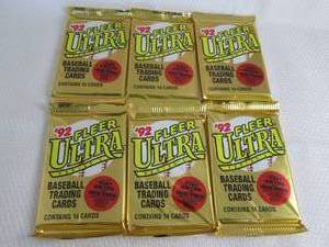 lot 178 image: 6-1992 Fleer Ultra Baseball Series ...
