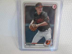 lot 179 image: 2019 Bowman Gunnar Henderson Rookie...