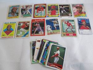 lot 193 image: Ozzie Smith Cards...