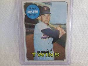 lot 240 image: 1969 Topps Frank Kostro Card...