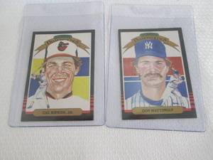 lot 243 image: 1985 Donruss Cal Ripken & Don Matti...