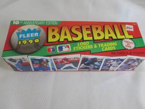 lot 250 image: 1990 Fleer Baseball Factory Sealed ...