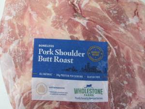 lot 459 image: EE  FROZEN Wholestone Farms Boneless Pork Shoulder Butt Roast approx 8 lb