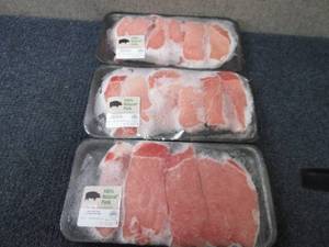 lot 463 image: BB 3 pks FROZEN Boneless Pork Loin ...