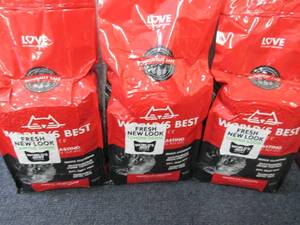 lot 287 image: 3- 8 lb Bags Worlds Best Cat Litte...