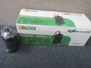 lot 335 image: 10 pk My Detox Foot Bath Round Arra...