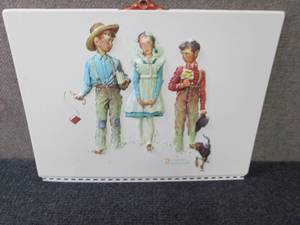 lot 382 image: Box of 3D Norman Rockwell Prints...