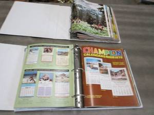 lot 388 image: 2 Binders of Calender Catalogs...