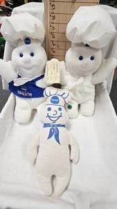 lot 20 image: Lot of Pilsbury Dough Boy Stuffies