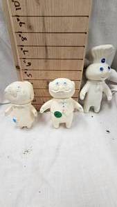 lot 21 image: Lot of Pilsbury Dough Boy Rubber Dolls