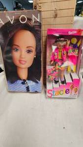lot 71 image: Avon Barbie and Stacie Doll, Like new in boxes
