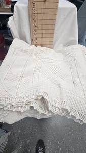 lot 87 image: Crocheted Bed Spread 84x96