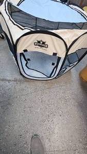 lot 102 image: Sleeping Bag and Portable Pet kennel