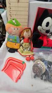 lot 110 image: Felix the Cat and Misc Dolls, Fairy Tale Doll Book and Doll