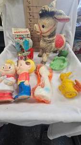 lot 176 image: Assorted Rubber Toys, including Snap and Pop, Elephant and Donkey