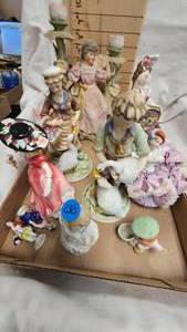 lot 230 image: Lot of Porcelain Figurines as Shown