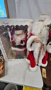 lot 242 image: Animated Little People Santa Clause(in Box) and Additional Santa(no Box)