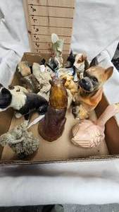 lot 243 image: Vintage Lot of Various Dog Statues