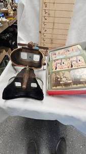 lot 191 image: Pair of Antique Stereoscope with Picture Cards