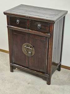lot 31 image: Antique Lacquer Finish Chinese Cabinet