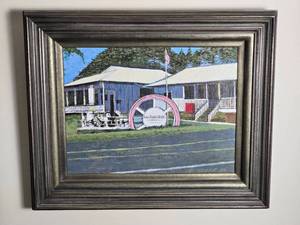 lot 50 image: Fine Art Original Hawaiian Landscape Painting - Bruce Moore - Kau Sugar Co.