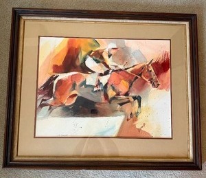 lot 105 image: Exciting Fine Art Print - Geoffrey Smith - The Chase