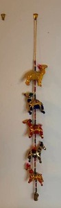 lot 148 image: Awesome Indian Horse Hanging Door Bell