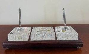lot 143 image: Fine Waterford Crystal Desk Set - (3)