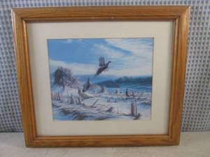 lot 35 image: (A-4) Framed Terry Redlin Print 15 ...