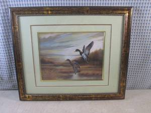 lot 36 image: (A-4) Framed Ruane Manning Mallard...
