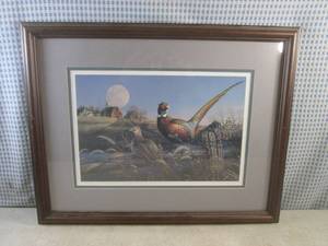 lot 38 image: (A-4) Framed James A. Megar Harves...