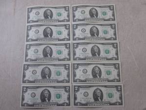 lot 138 image: (CNTR) 10 Uncirculated Sequential U...