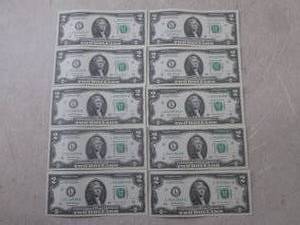 lot 140 image: (CNTR) 10 Uncirculated Sequential U...
