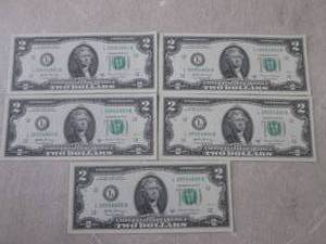 lot 141 image: (CNTR) 5 Uncirculated Sequential US...
