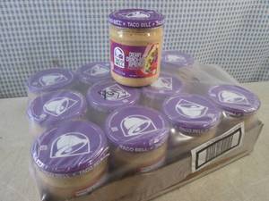 lot 171 image: (C-2) 12 Jars of Taco Bell Creamy C...
