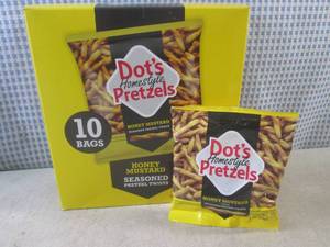 lot 172 image: (B-4) 10 Bags of Dots Honey Mustar...