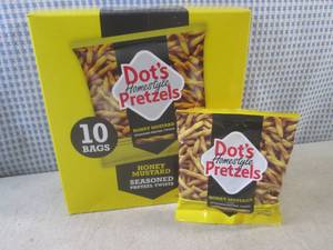 lot 174 image: (B-4) 10 Bags of Dots Honey Mustar...