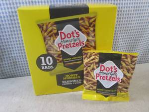 lot 175 image: (B-4) 10 Bags of Dots Honey Mustar...