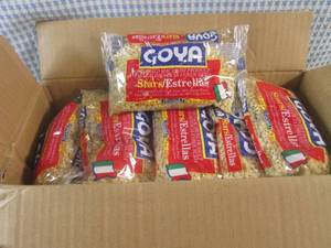 lot 203 image: (B-2) 20 Bags of Goya Stars Pasta 7...