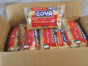 lot 205 image: (B-2) 20 Bags of Goya Stars Pasta 7...
