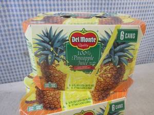 lot 221 image: (B-1) 2 - 6-Packs of Del Monte Pine...