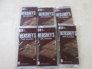 lot 235 image: (B-1) 6 XL 16pc Hersheys Milk Choc...