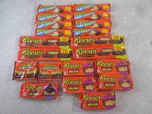 lot 241 image: (B-1) Assorted Reeses Candy Bars an...