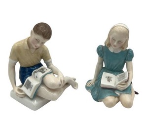 lot 22 image: Vintage Royal Doulton Alice (HN2758) & Treasure Island Boy (HN2243)