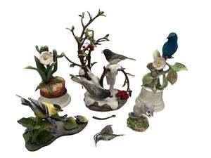 lot 40 image: Vintage Boehm & Cybis Porcelain Lot including Limited Edition Junco Hymalis - Read Description
