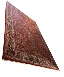 lot 61 image: Rare KARASTAN Sarouk Rug (119 x 191), Wood Pile