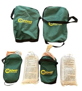 lot 78 image: Over 50 lbs. of Reclaimed Lead Shot with Caldwell Carrying Bags