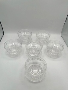 lot 96 image: Set of 6 Stuart (England) Crystal Dessert Bowls (4 opening, 2.5 tall)