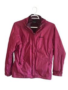 lot 119 image: Womens Marmot Purple Hooded Fleece Lined Windbreaker (Size XL)