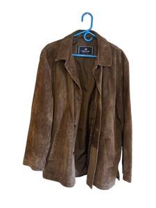 lot 125 image: Vintage Mens Newport Harbor Brown Suede Jacket (Size Medium)
